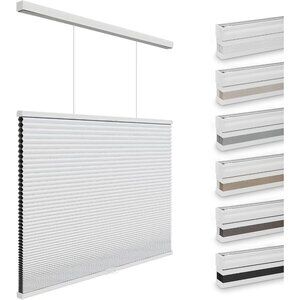Blackout Cellular Shades Cordless Top Down Bottom Up Blinds 1.5" 44x72 honeycomb